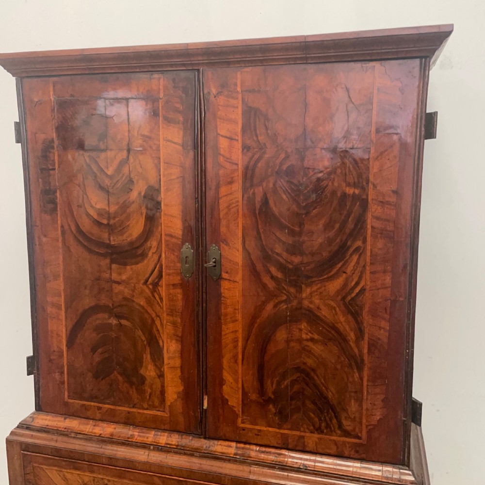 Early 18th c Walnut Cabinet On Stand View V