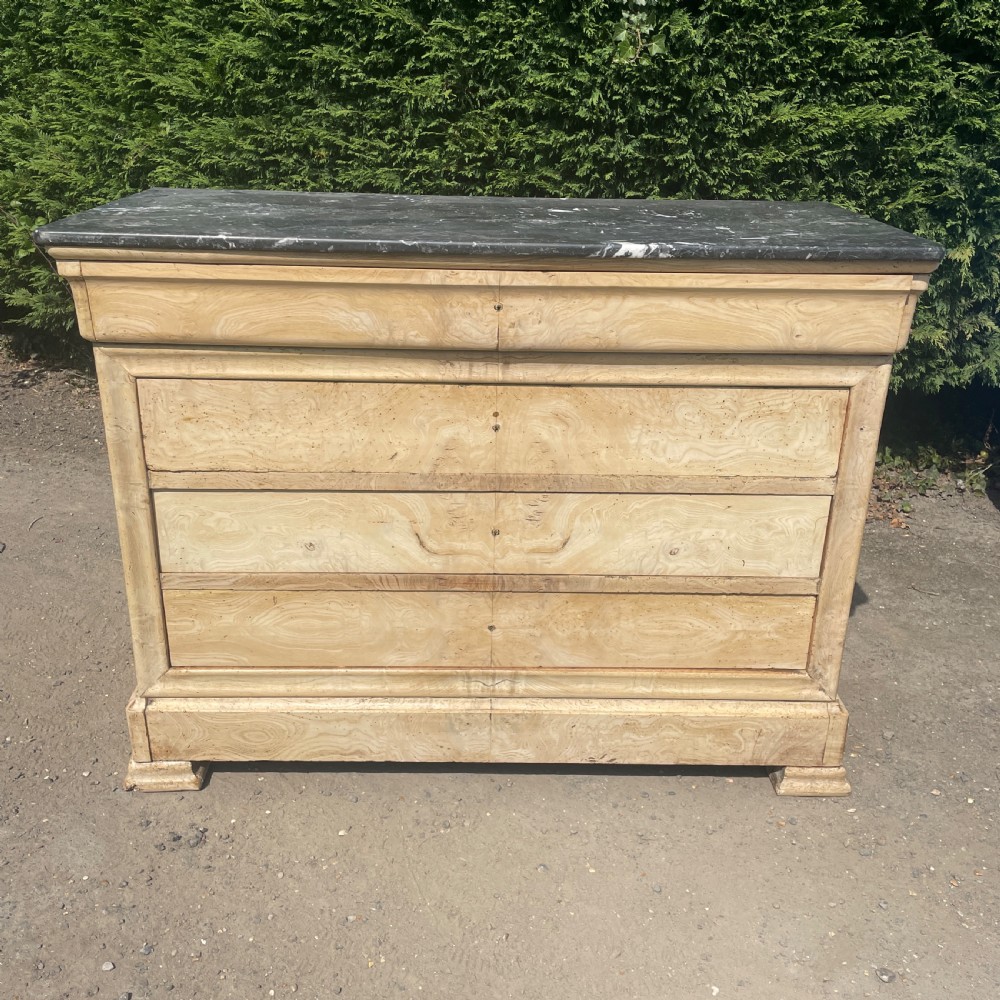 A Louis Phillipe Bleached Burr Elm commode  View VI