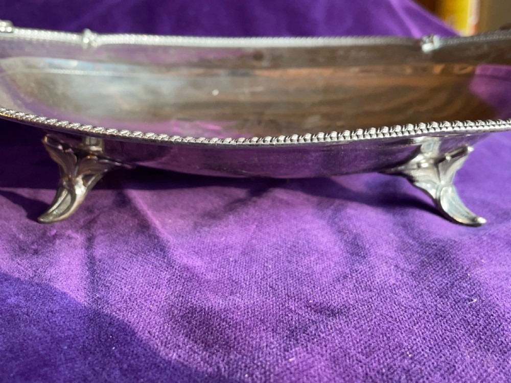 Antique Austrian Silver Dish C1900 View IV