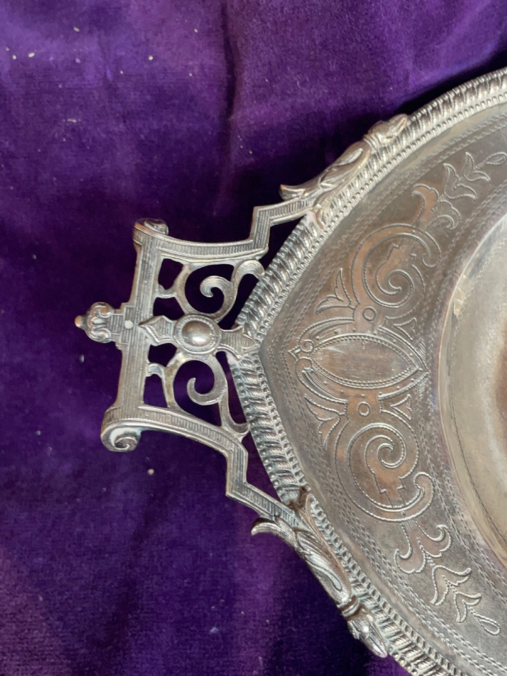 Antique Austrian Silver Dish C1900 View VI
