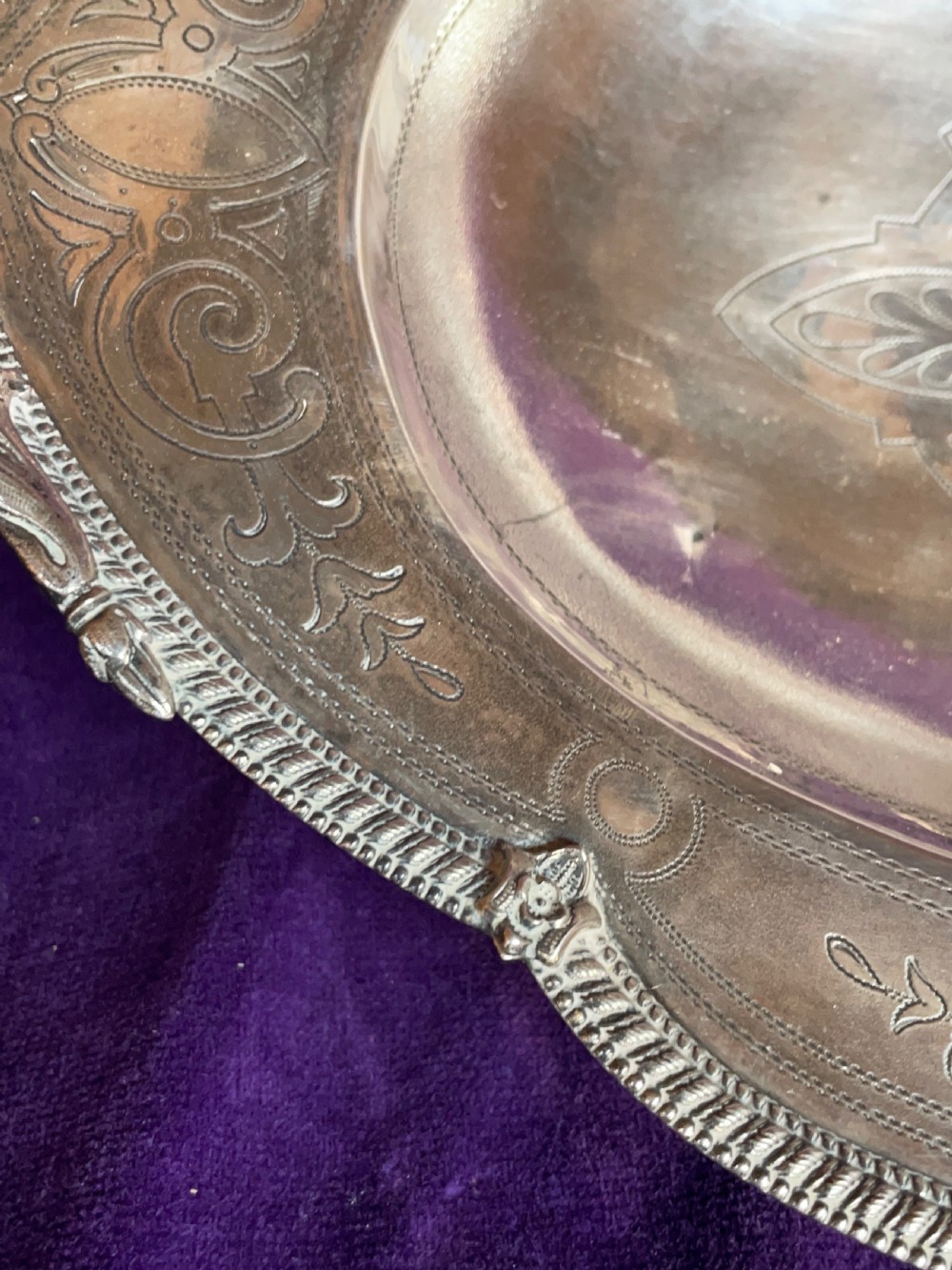 Antique Austrian Silver Dish C1900 View VII