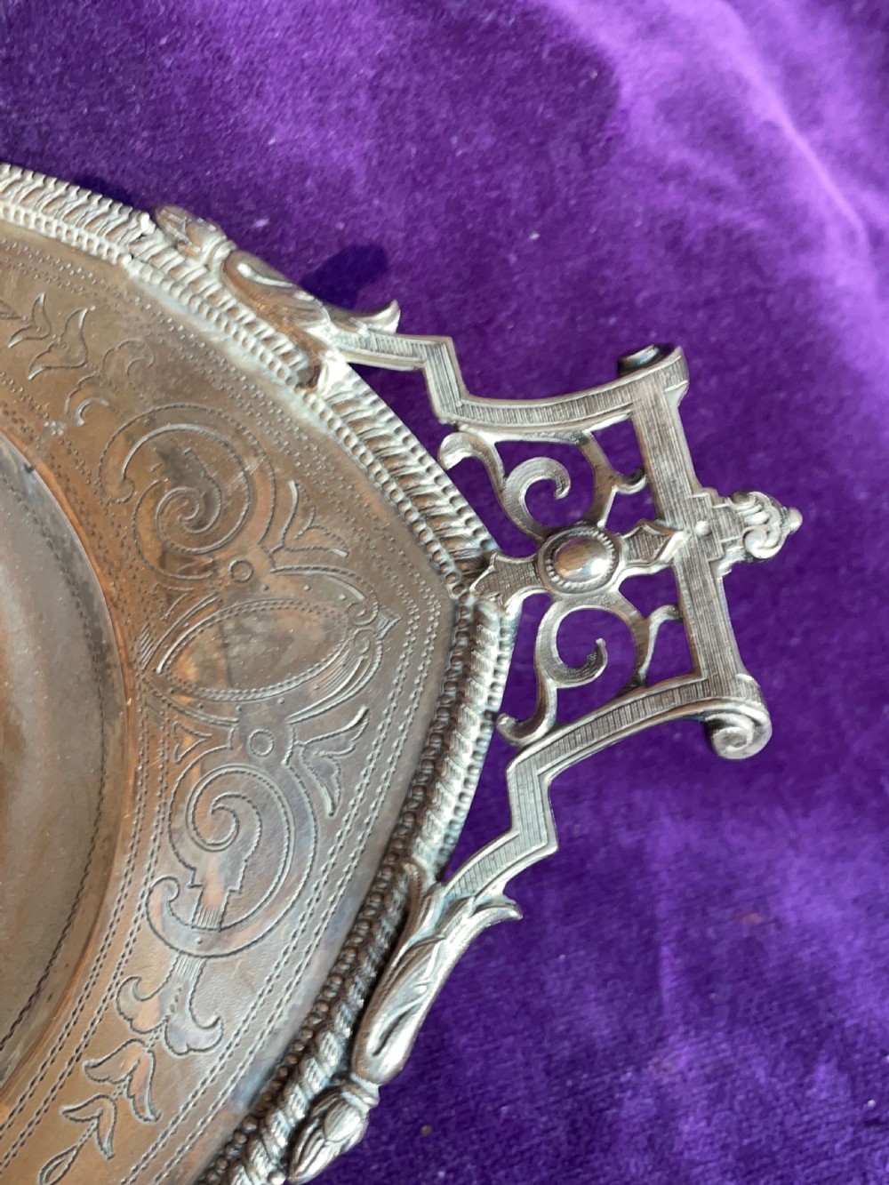 Antique Austrian Silver Dish C1900 View VIII