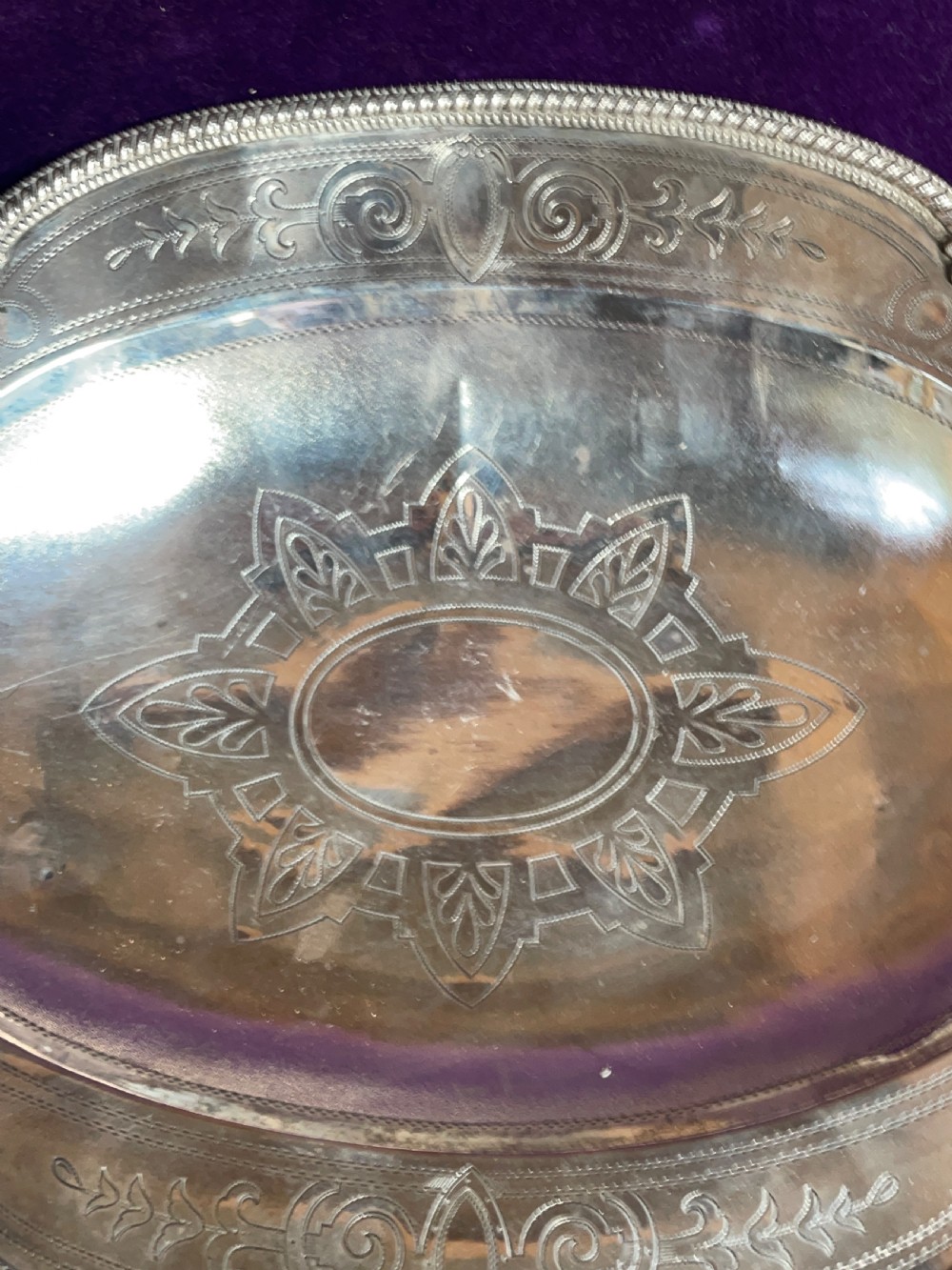 Antique Austrian Silver Dish C1900 View IX