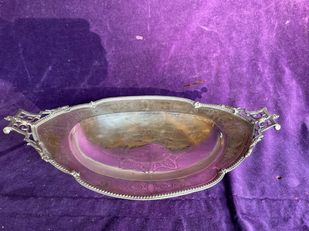 Antique Austrian Silver Dish C1900 View XII