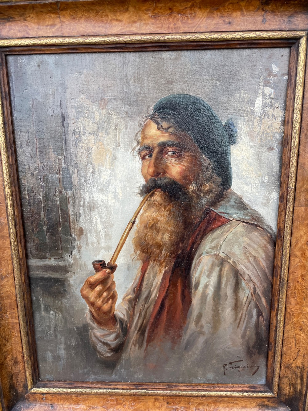 Pair of Antique Oil  Paintings by  Raffaelle FRIGERIO (1875-1948) View III