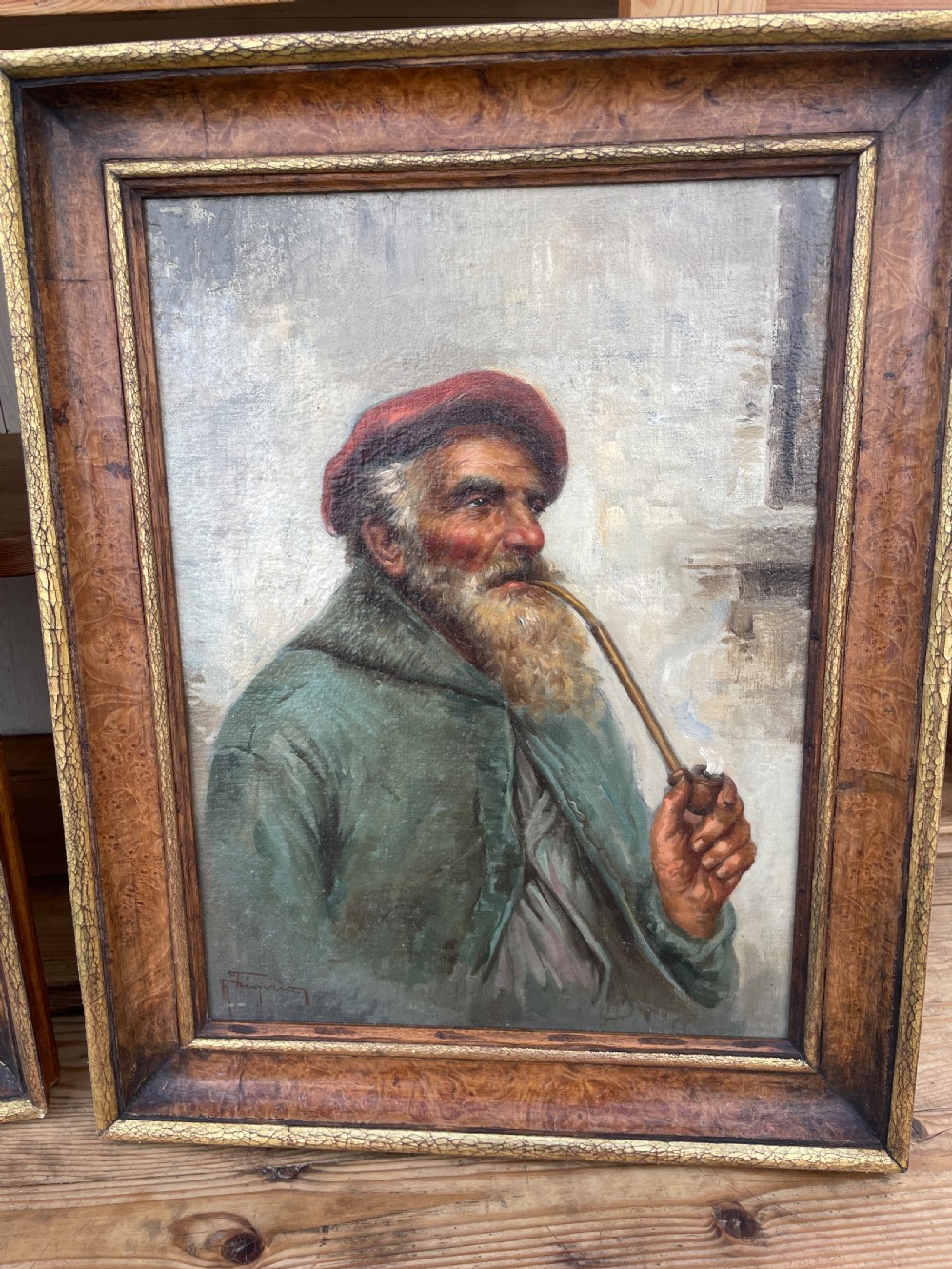 Pair of Antique Oil  Paintings by  Raffaelle FRIGERIO (1875-1948) View IV