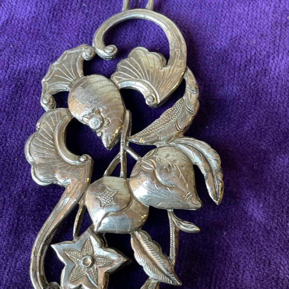 Antique  Straights Chinese Silver Bed Hooks  late 19th C View IV
