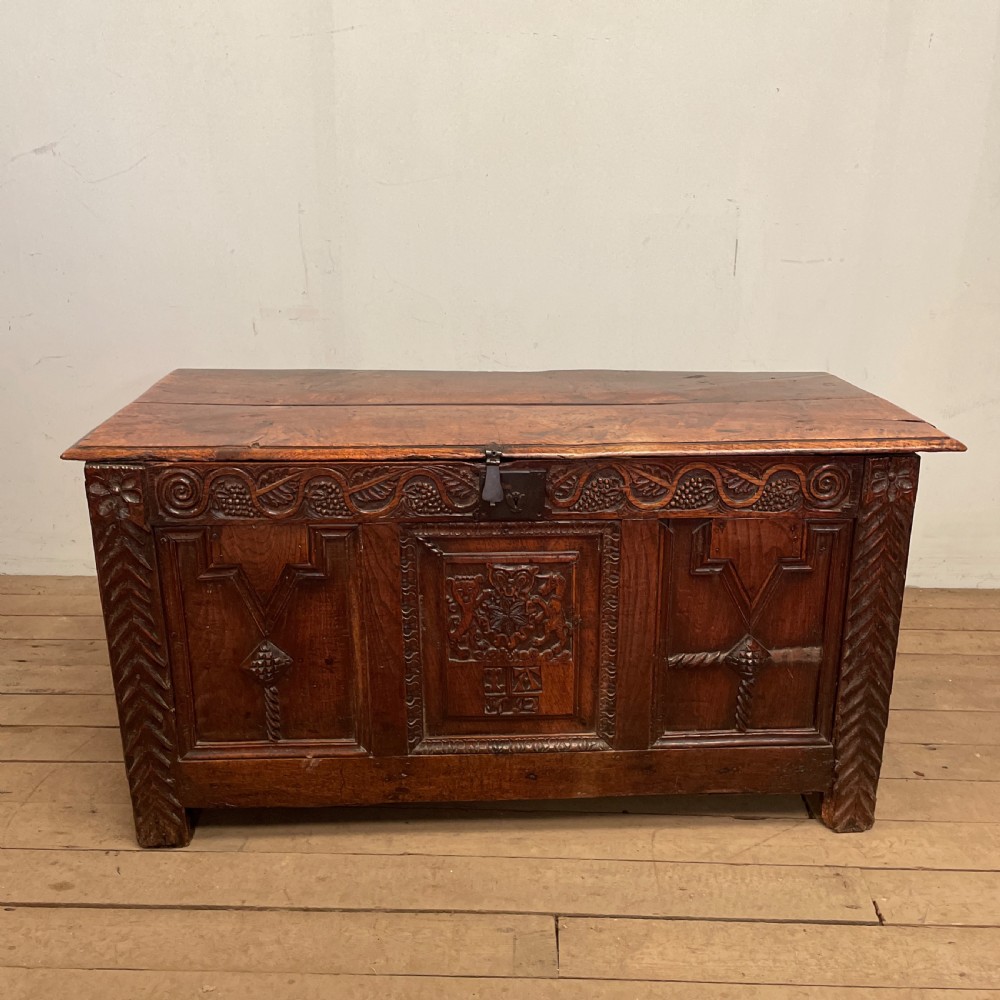 William & Mary Oak coffer 
