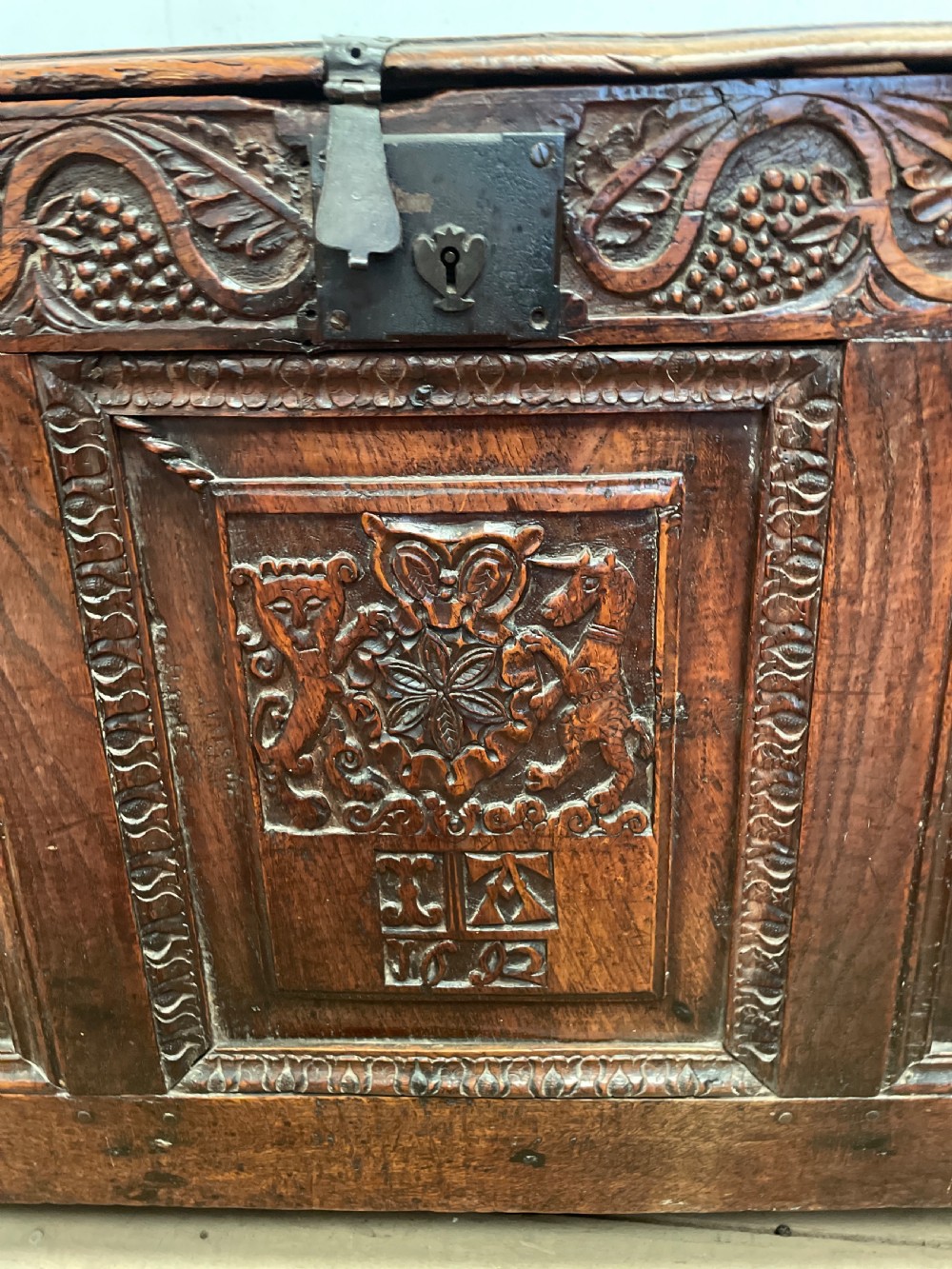 William & Mary Oak coffer  View VII