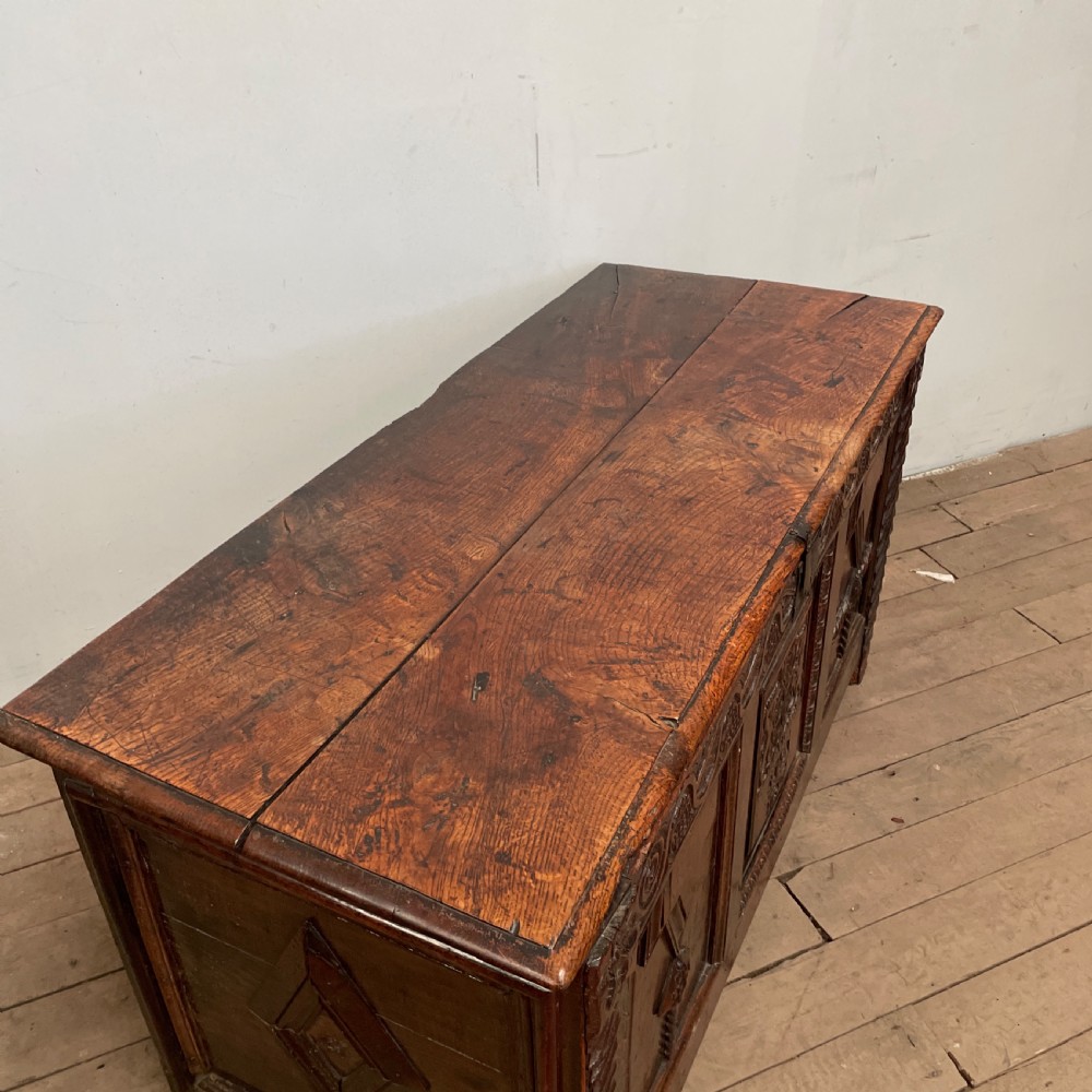 William & Mary Oak coffer  View XII
