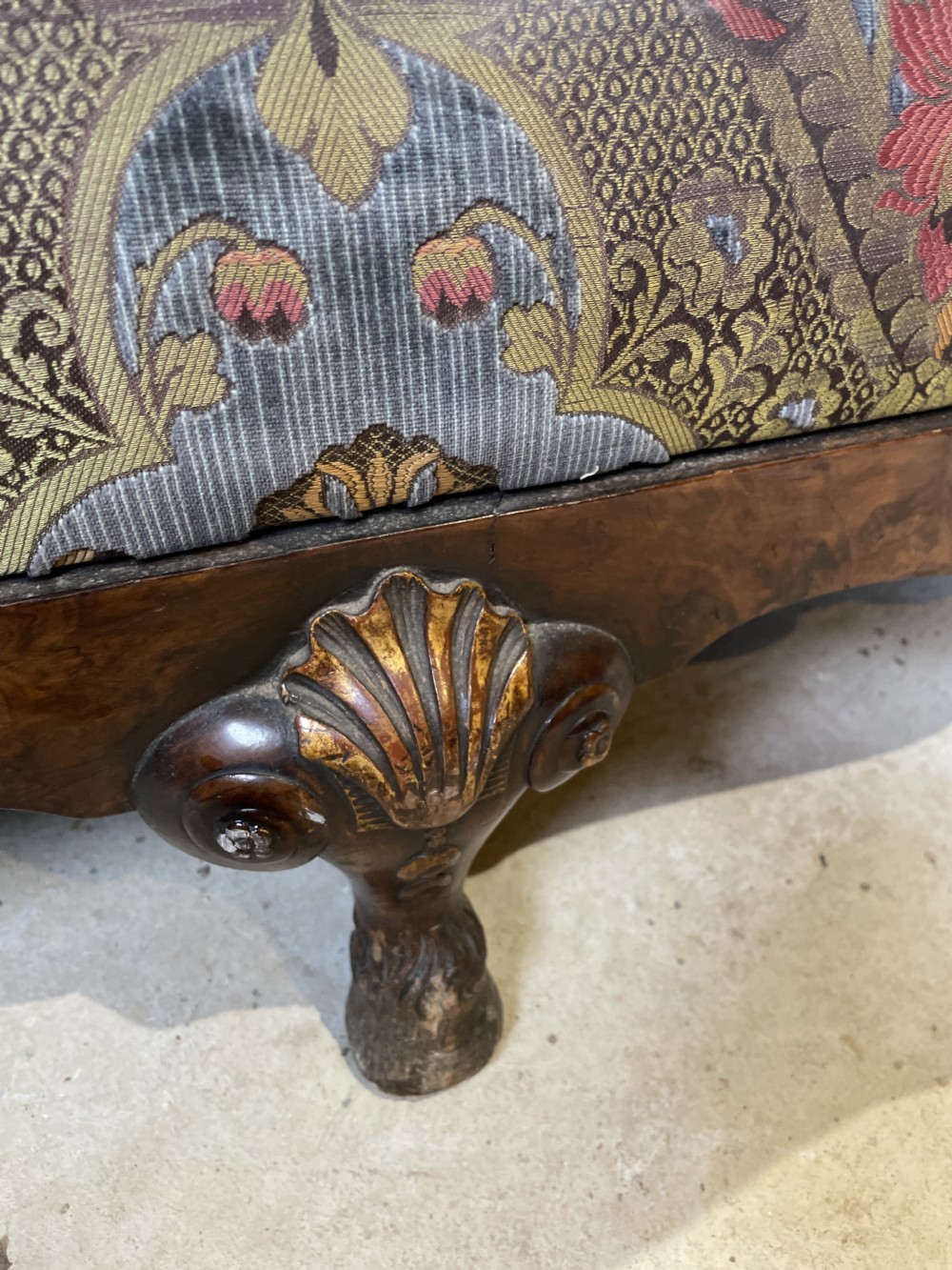 A superb 1920s  Burr Walnut Bergere  Sofa View VII