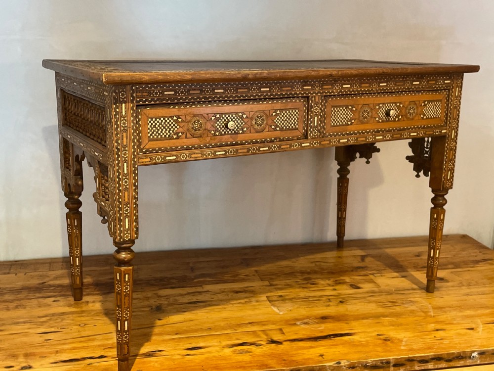 Wonderful Ottoman period Damascus ware Desk