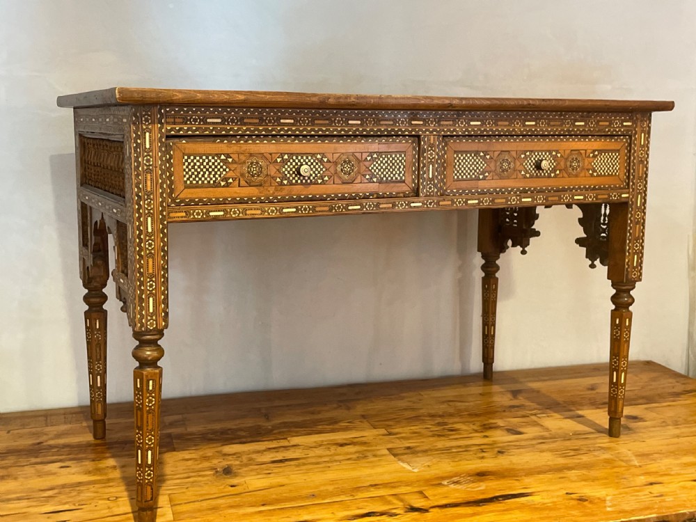 Wonderful Ottoman period Damascus ware Desk View V