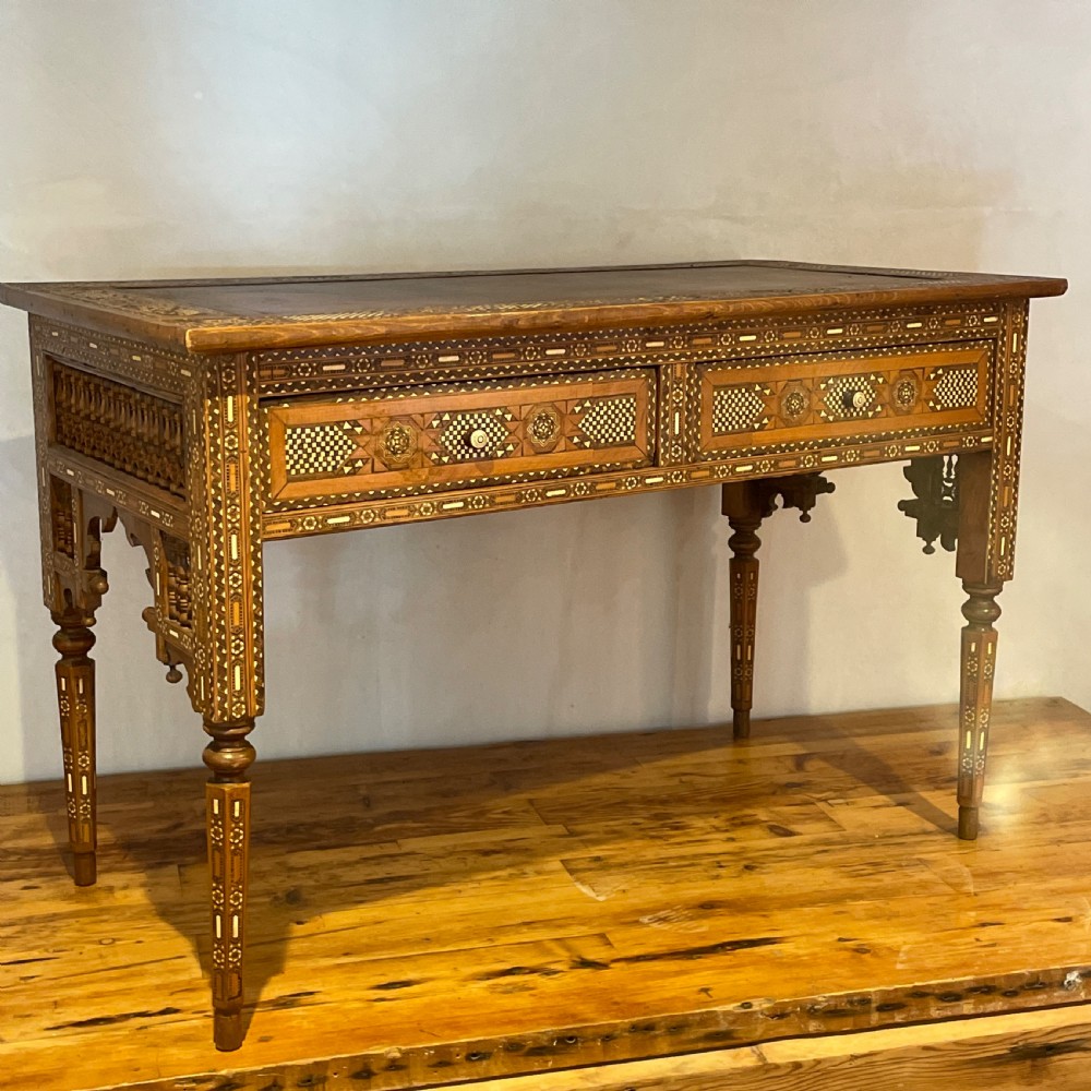 Wonderful Ottoman period Damascus ware Desk View VIII