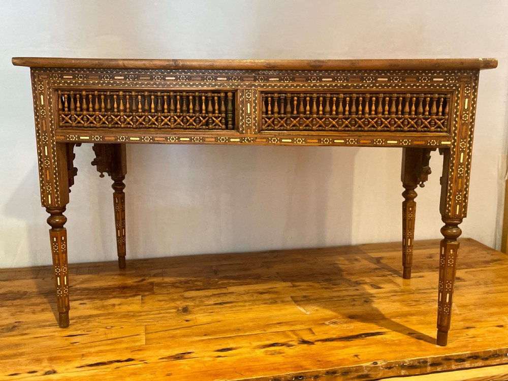 Wonderful Ottoman period Damascus ware Desk View XII