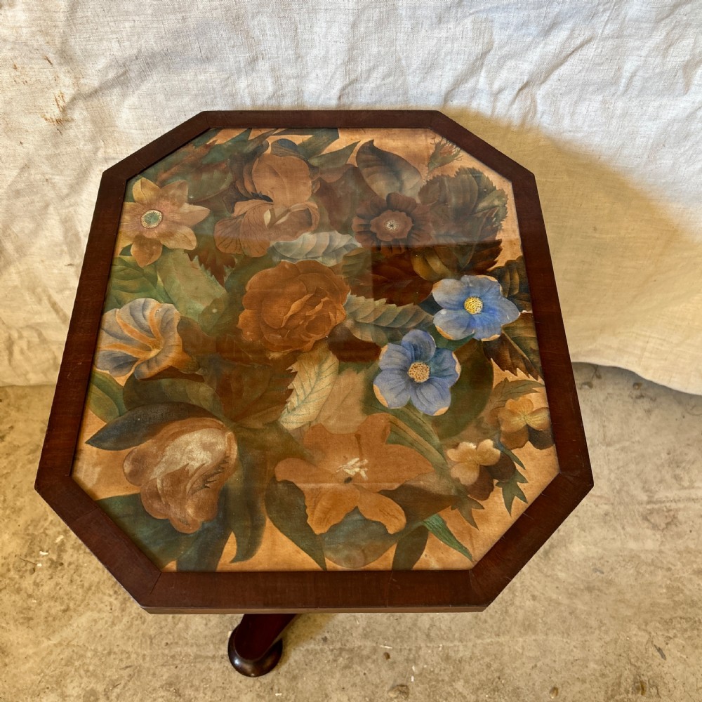 Pair of early Victorian side tables with painted tops  View VI
