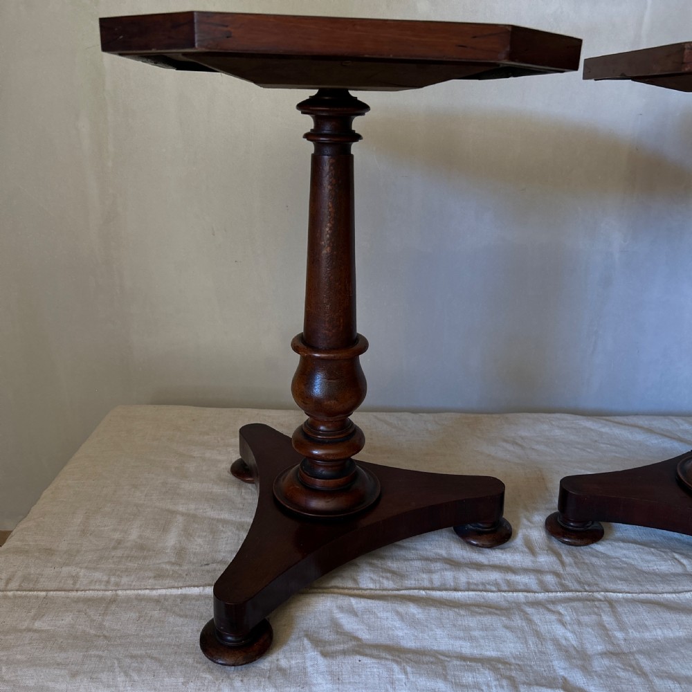 Pair of early Victorian side tables with painted tops  View XI