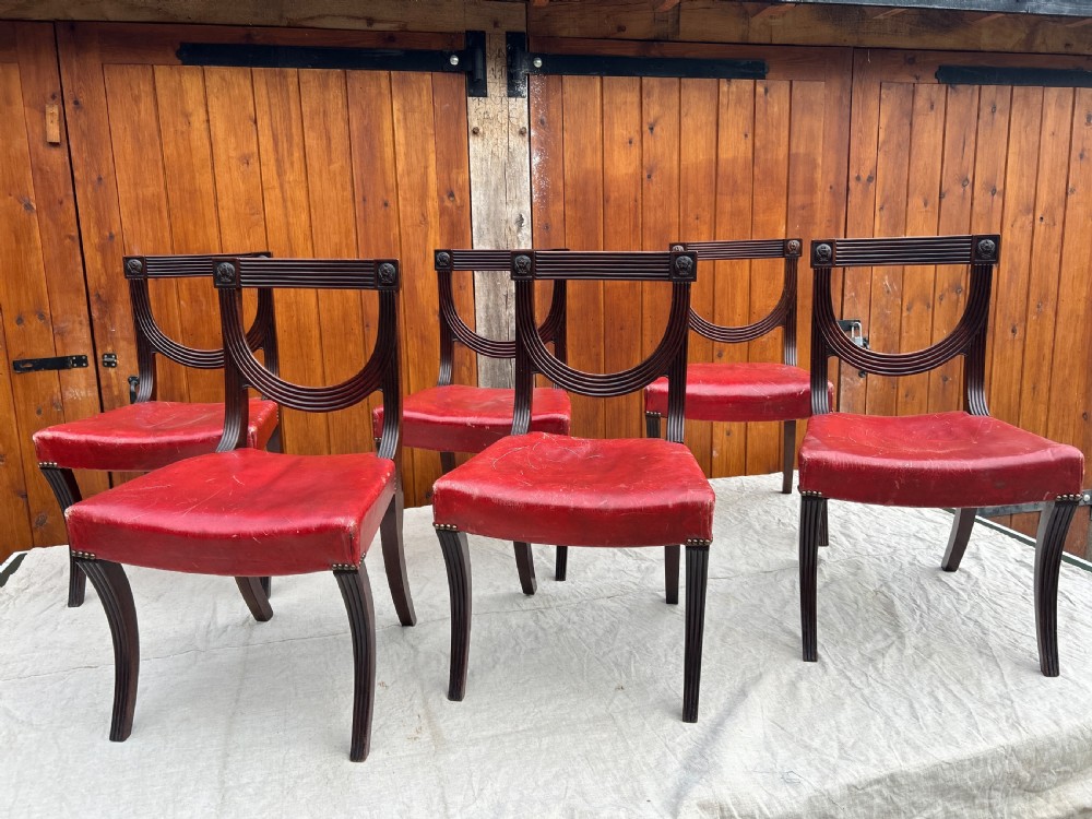  Set of six Regency chairs by George Maddox  London 