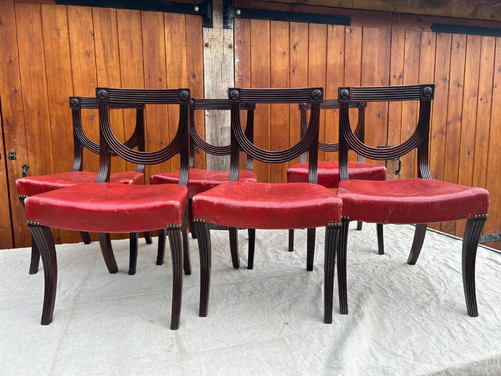  Set of six Regency chairs by George Maddox  London  View V