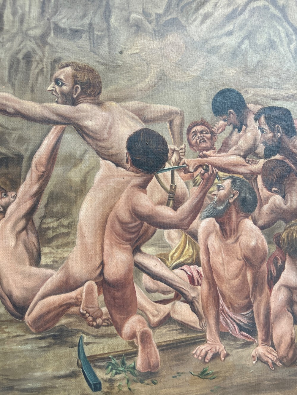 The Massacre of the innocents Signed Brunninger Oil on canvas View V