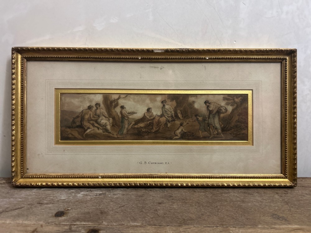 Watercolour by Giovanni Battista Cipriani RA (1727 –1785)
