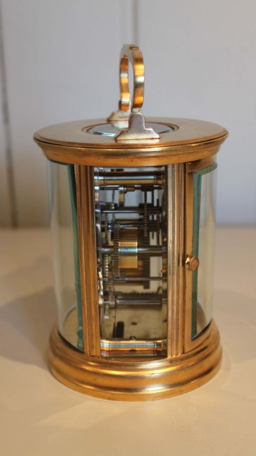 fig 1. Unusual Circular Carriage Clock