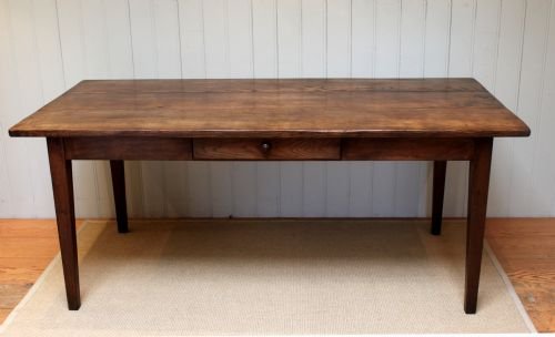 Early 20th Century Solid Oak Farmhouse Table