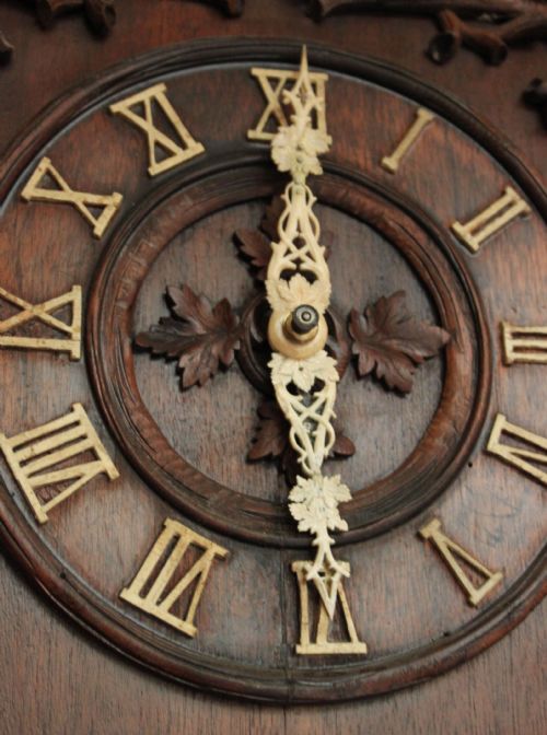 fig 2. Rare Black Forest Trumpeter Clock