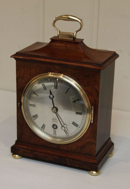 Small Walnut Bracket Clock by Dent of London