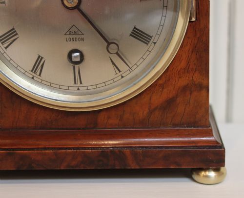 fig 1. Small Walnut Bracket Clock by Dent of London