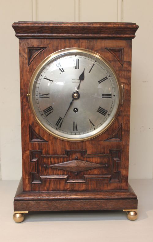 fig 1. Oak Fusee Mantel Clock