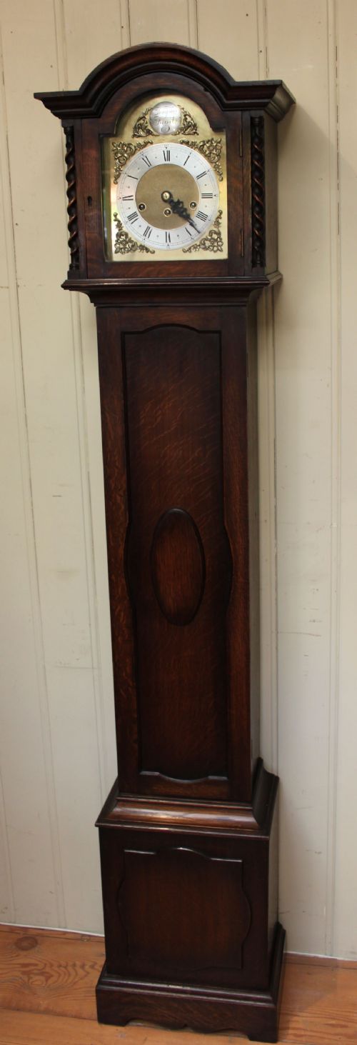 Solid Oak Grandmother Clock