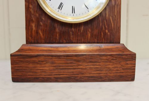 fig 2. Solid Oak Mantel Clock by Clock Makers to Queen Victoria