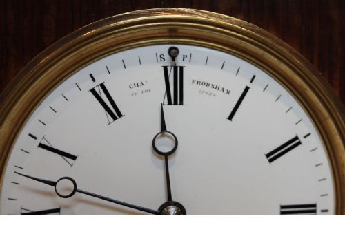 fig 4. Solid Oak Mantel Clock by Clock Makers to Queen Victoria