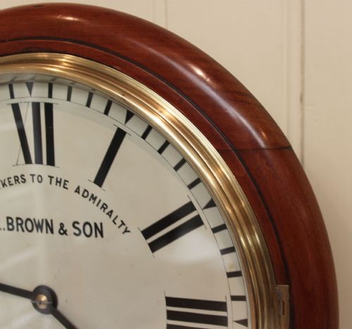 fig 1. Mahogany Dial Clock by Makers To The Admiralty