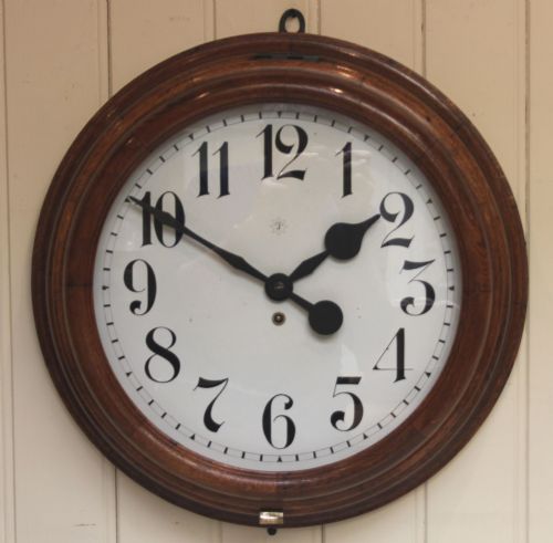 Large Oak Dial Clock