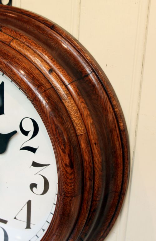fig 1. Large Oak Dial Clock