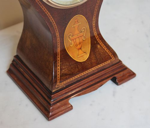 fig 1. Edwardian Mahogany Waisted Balloon Clock