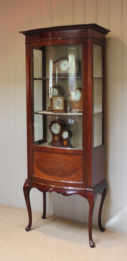 Edwardian Mahogany Bow Front Display Cabinet