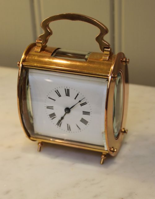 fig 1. Unusual Horizontal Oval Carriage Clock