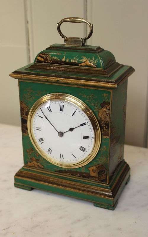fig 1. Chinoiserie Miniature Timepiece Bracket Clock (England and France, c. 1920)