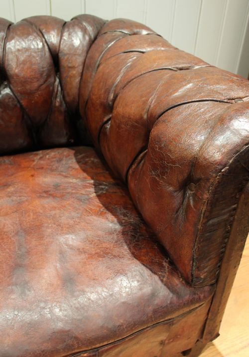 fig 2. Edwardian Leather Chesterfield Chair (England, c. 1910)