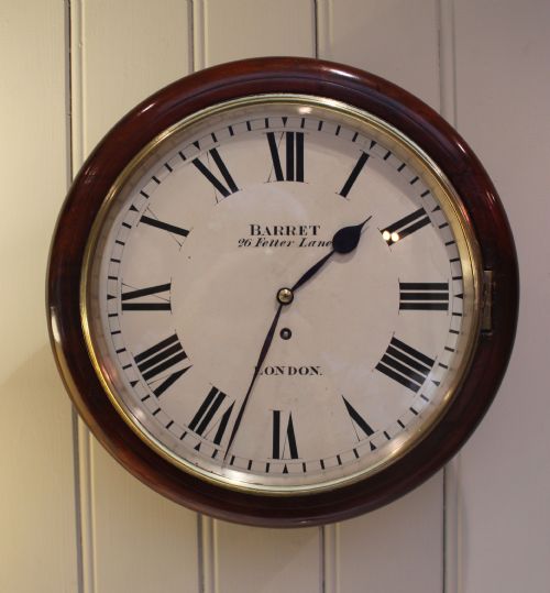 Victorian Mahogany Fusee Dial Clock