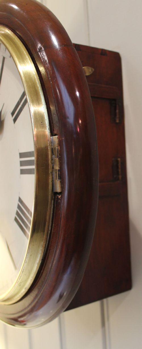 fig 1. Victorian Mahogany Fusee Dial Clock