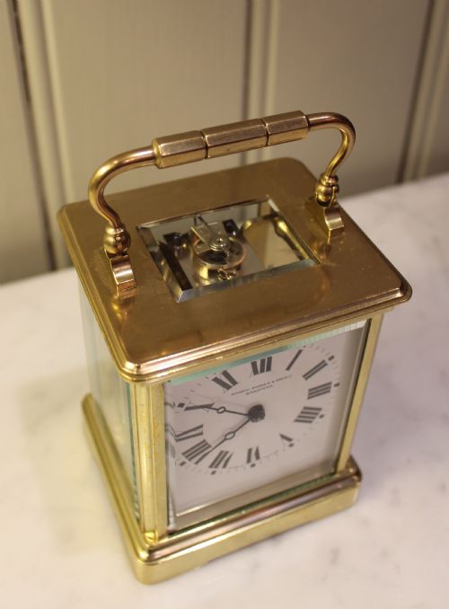 fig 1. French Brass Striking Carriage Clock