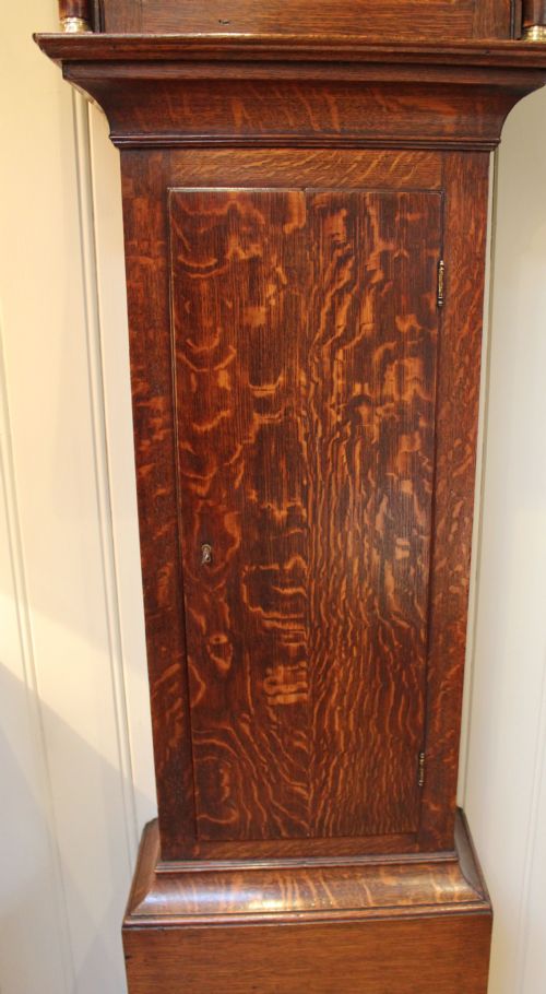 fig 1. Sussex Made Solid Oak Cottage Longcase Clock (Lindfield, c. 1830)
