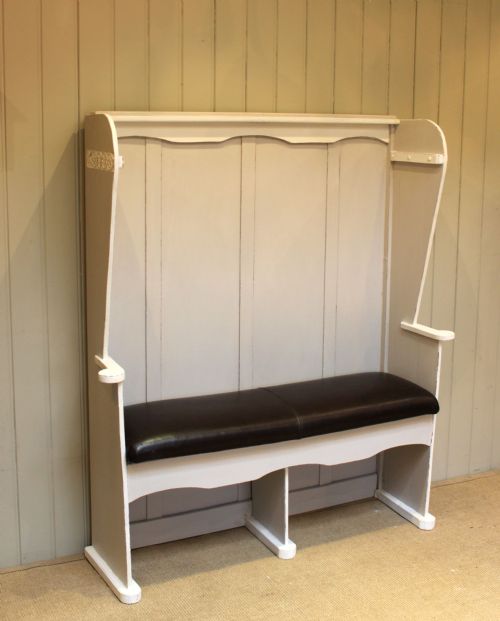 Painted High Back Settle