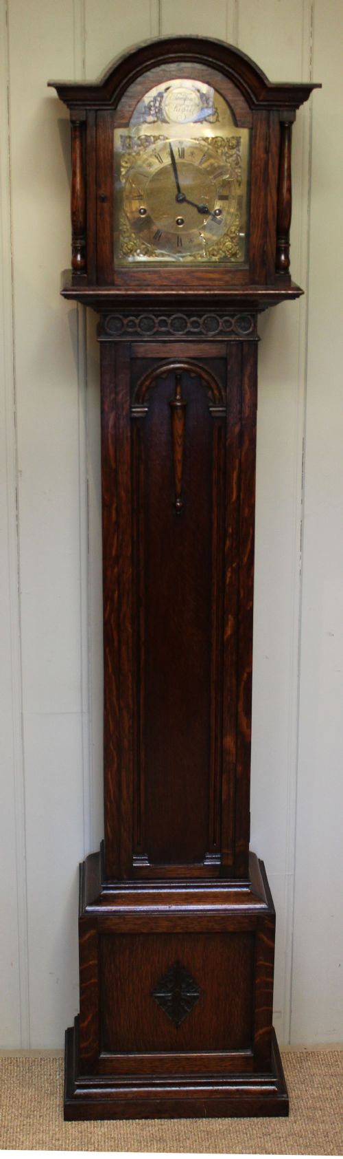 fig 1. Oak Grandmother Clock 