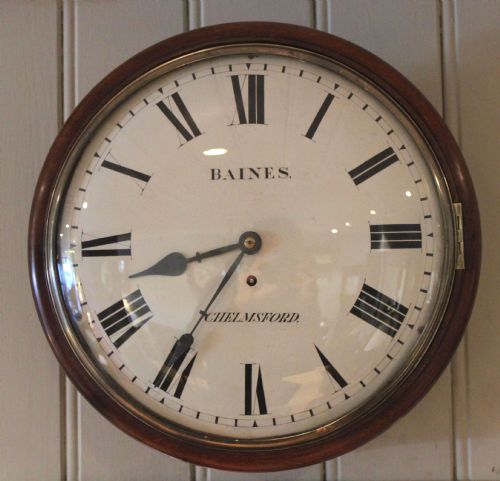 Mahogany Convex Dial Clock