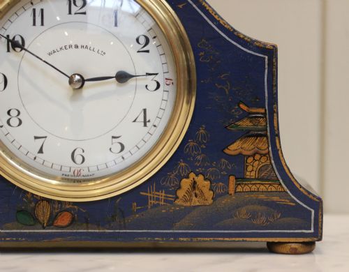 fig 1. Blue Chinoiserie Mantel Clock